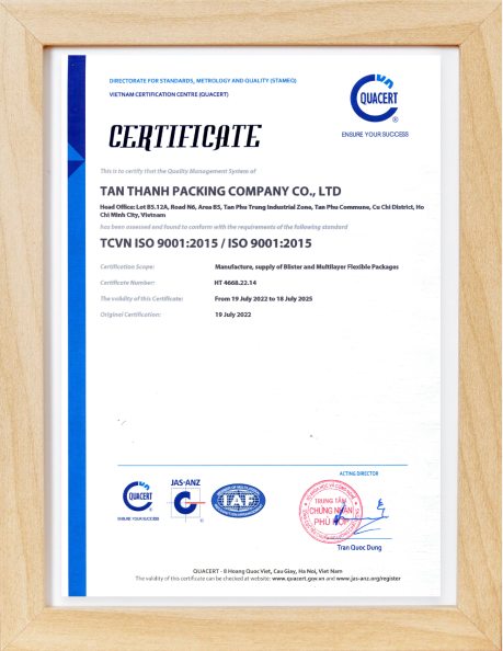 ISO 9001 Certificate